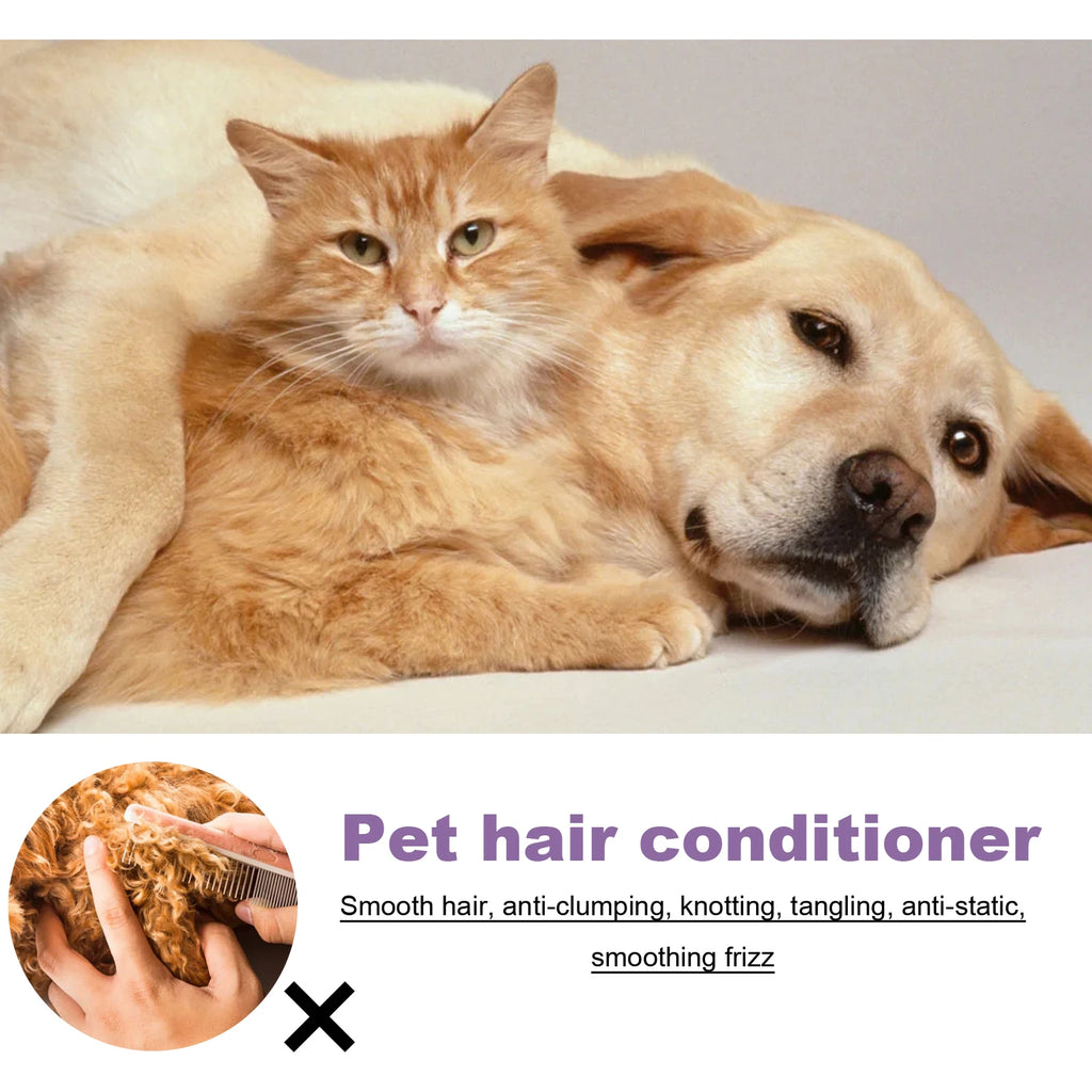 Pet Hair Conditioner Moisturizes and Softens