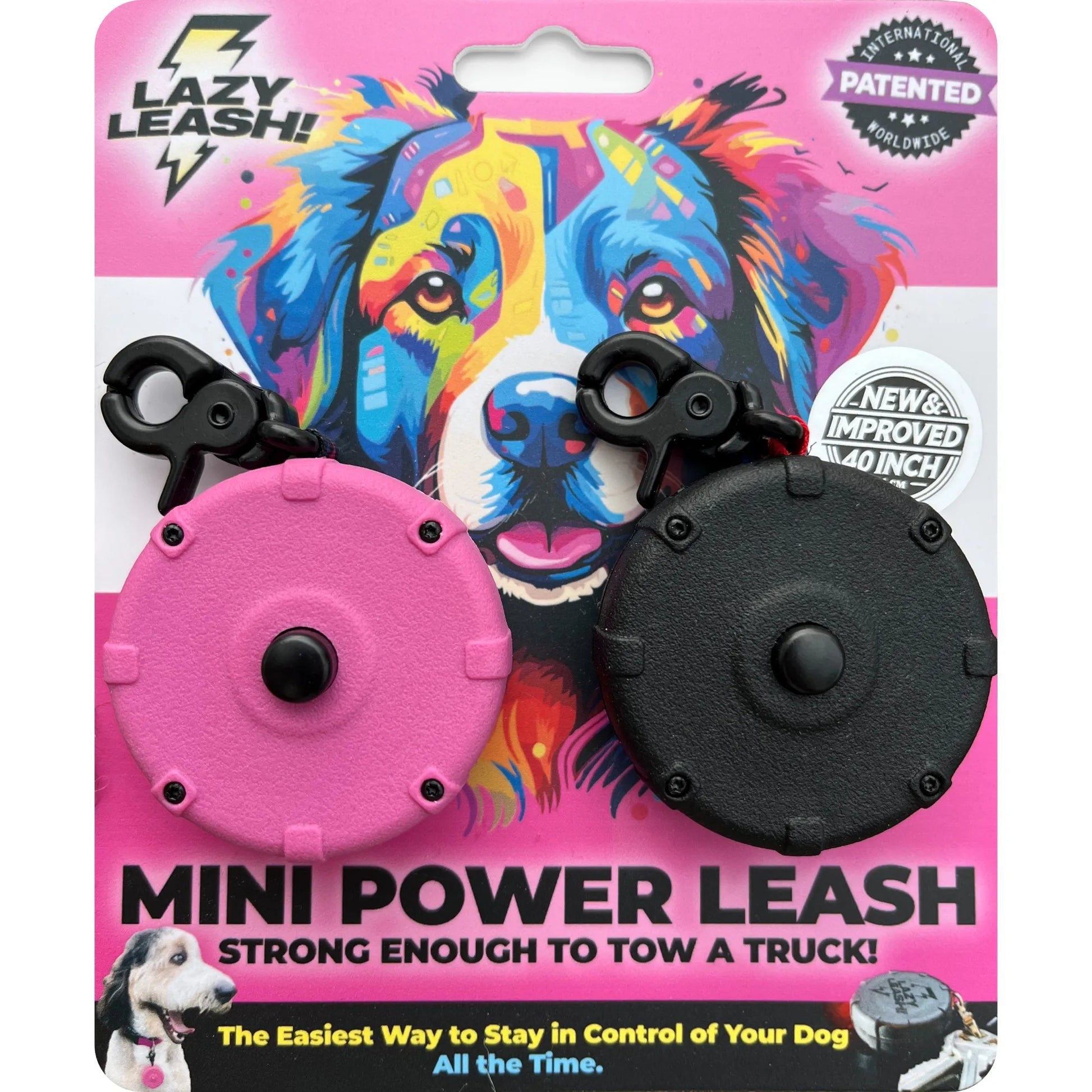 Heavy-Duty Wearable Mini Clip-On Adjustable Power Leash