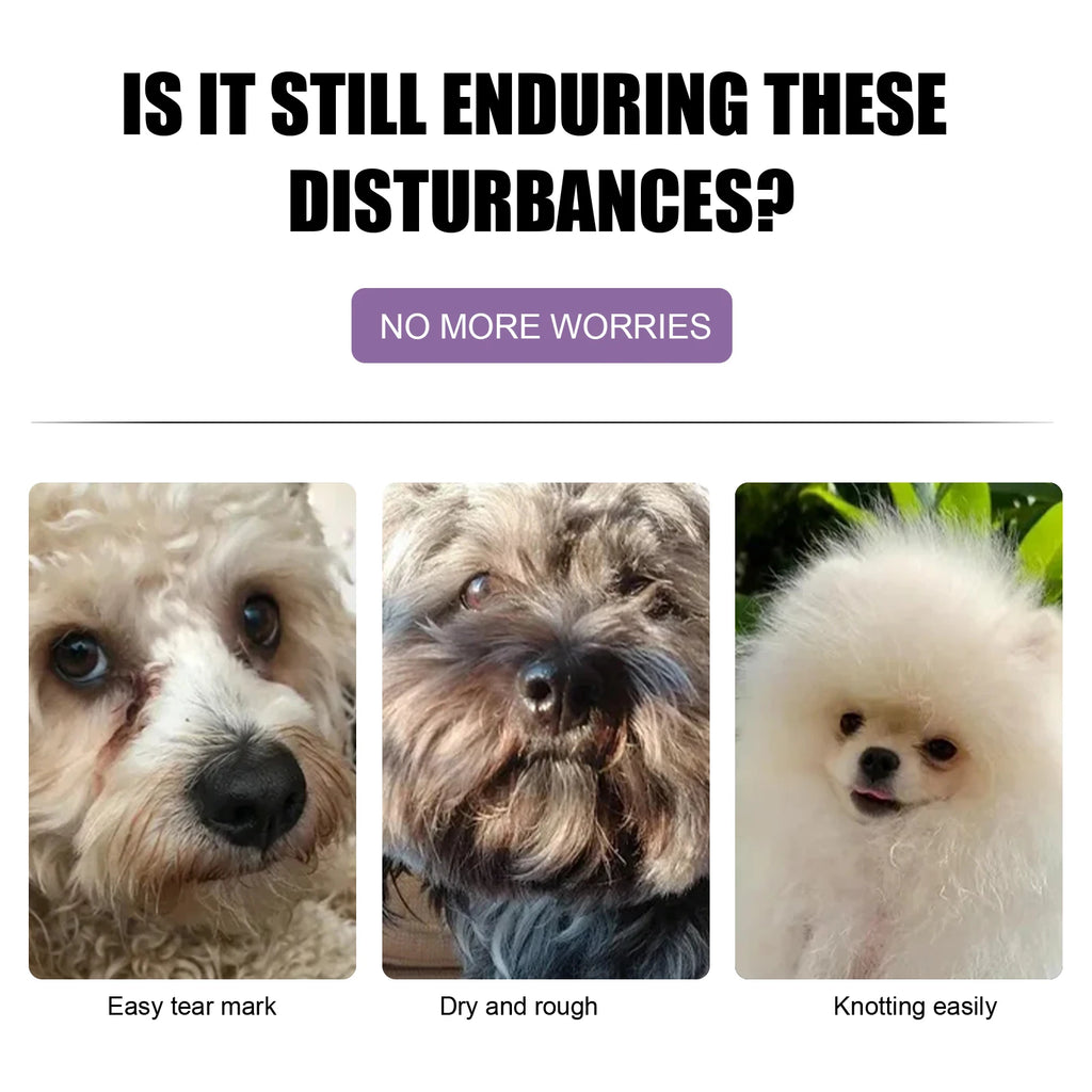 Pet Hair Conditioner Moisturizes and Softens
