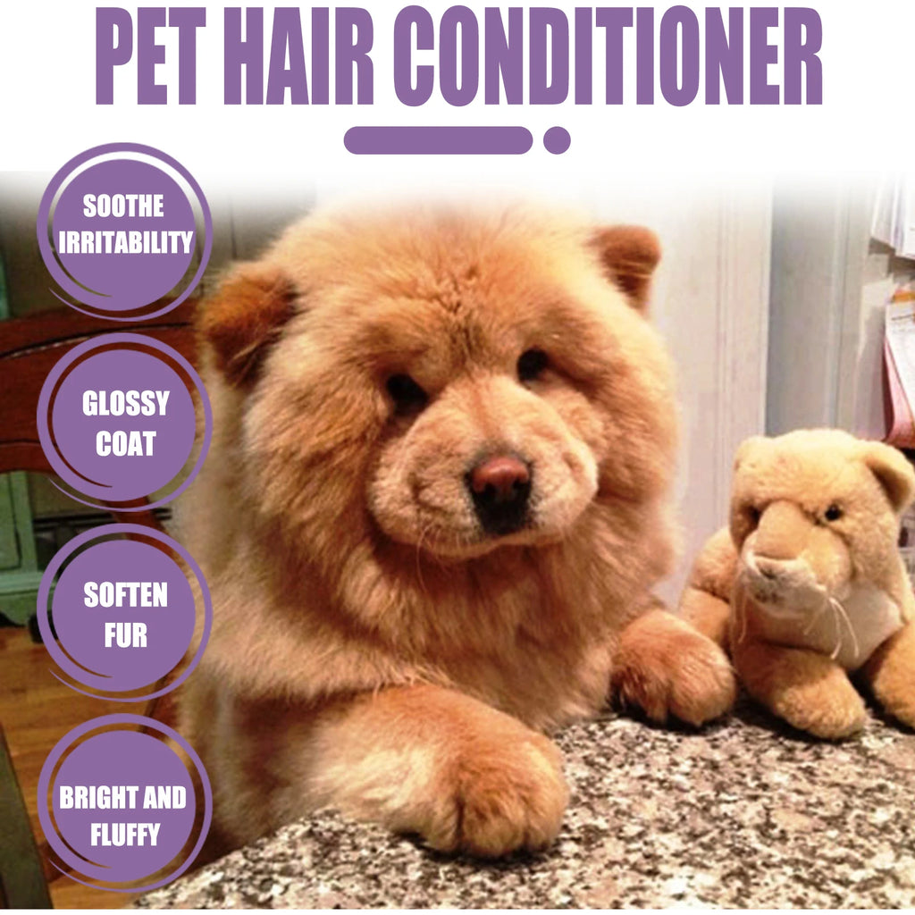 Pet Hair Conditioner Moisturizes and Softens