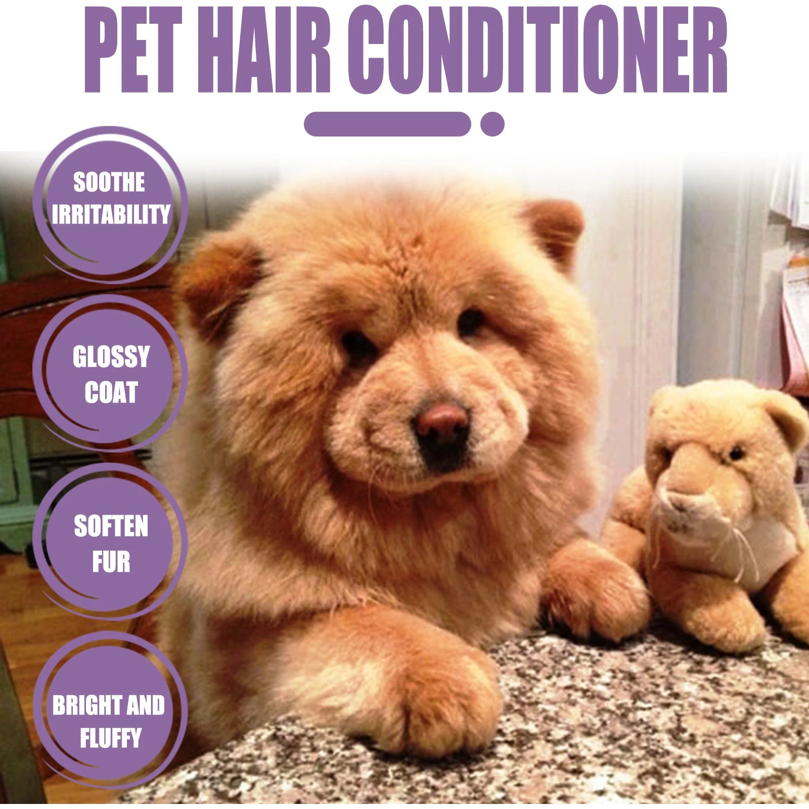 Pet Hair Conditioner Moisturizes and Softens