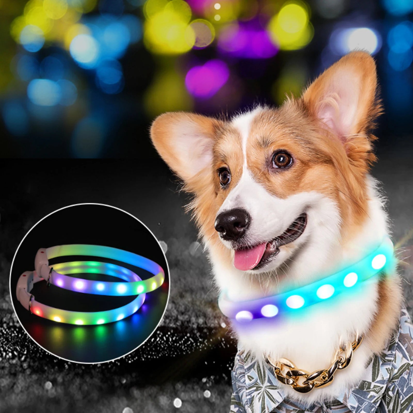 LED Flashing Light Pet Collar