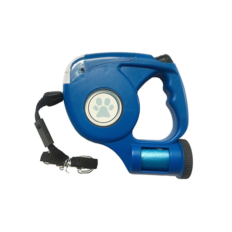 Automatic Dog Leash With LED & Garbage Bags