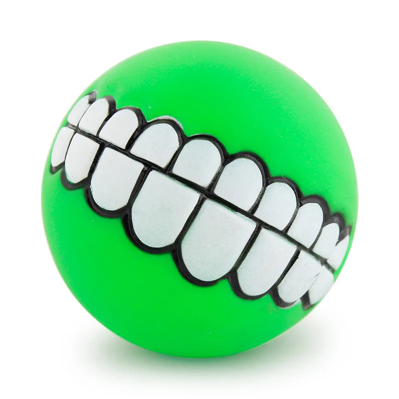 Dog Ball Funny Teeth Squeaker Toy