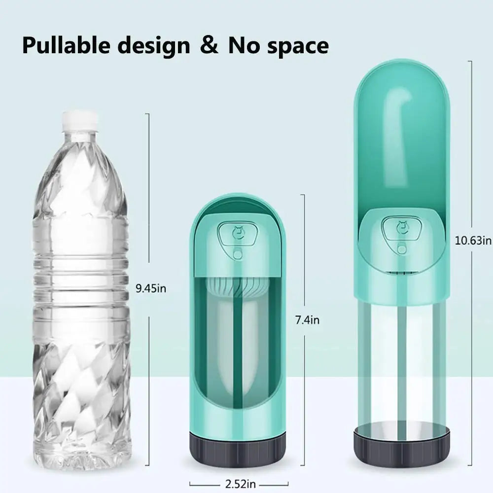 Dog Water Bottle With Bowl