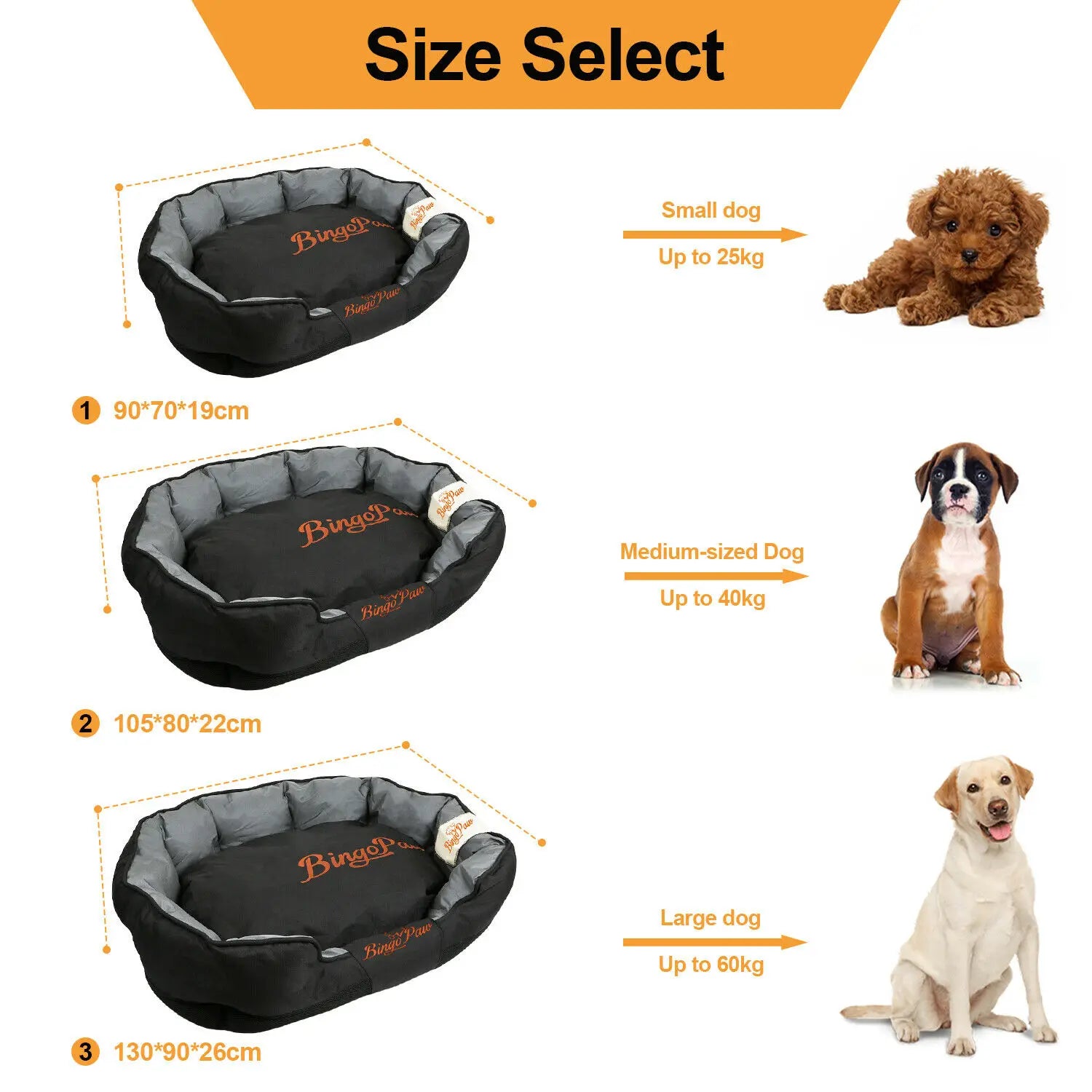 Waterproof Jumbo Orthopedic Dog Bed