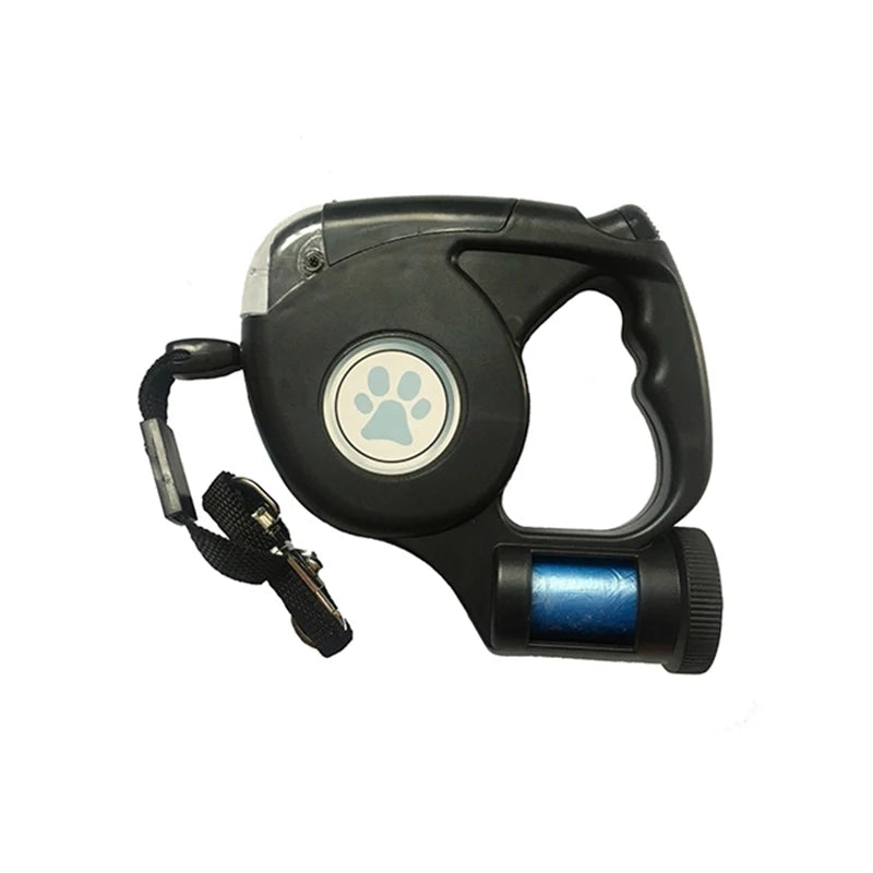 Automatic Dog Leash With LED & Garbage Bags