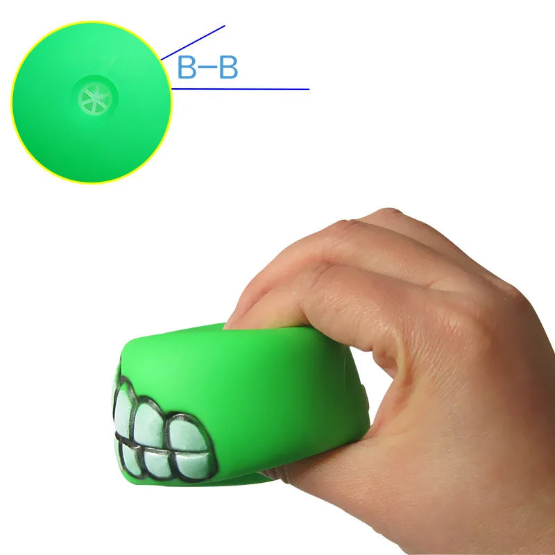 Dog Ball Funny Teeth Squeaker Toy