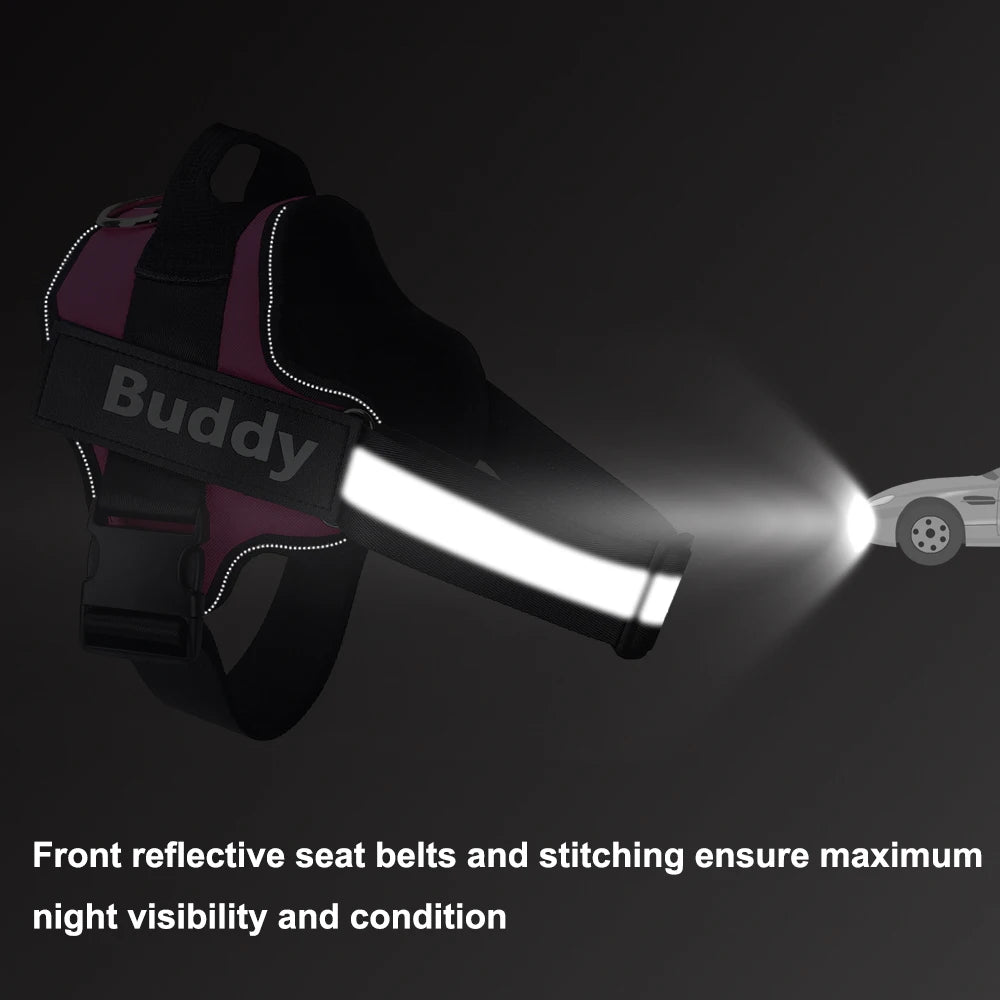 Personalized Reflective Dog Harness