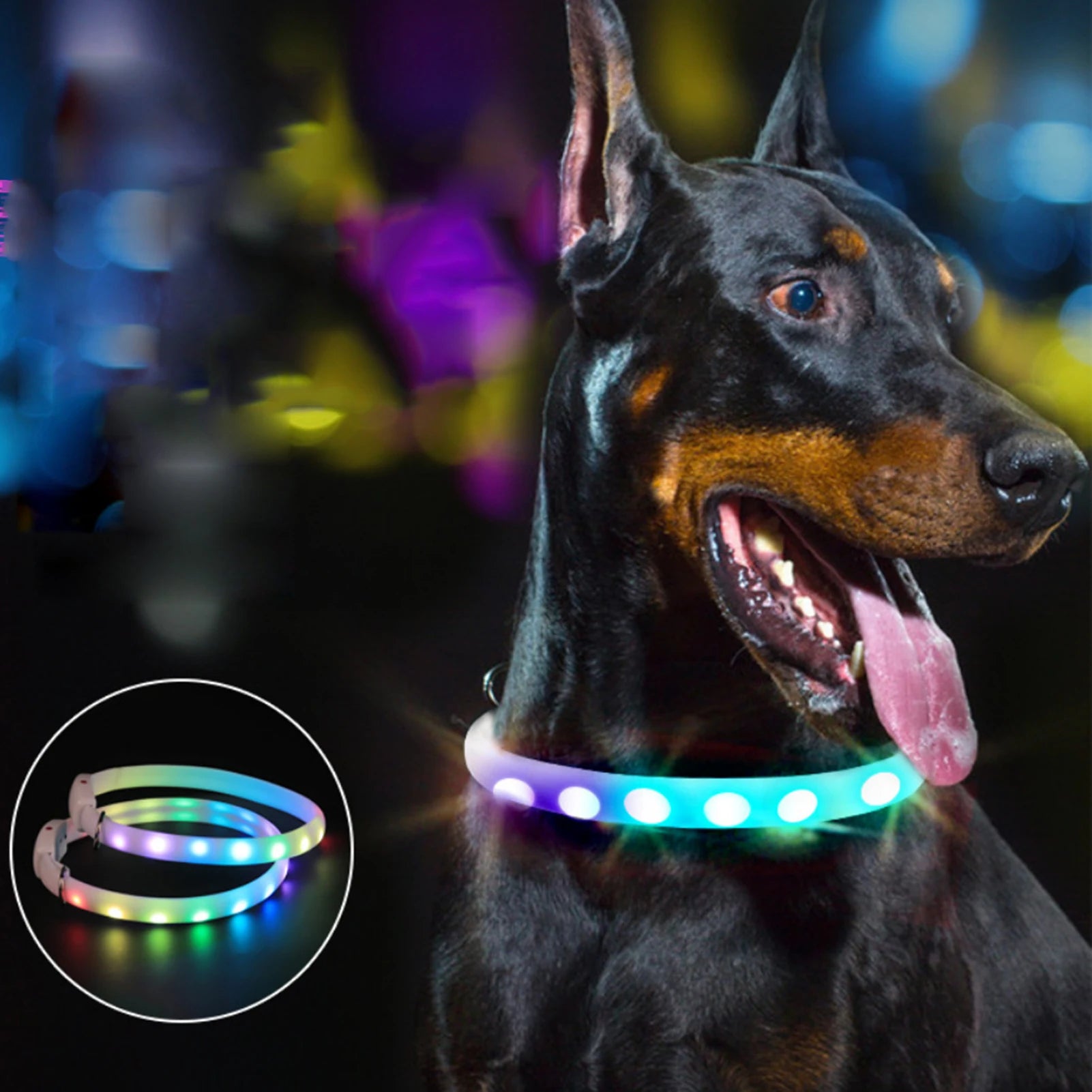 LED Flashing Light Pet Collar