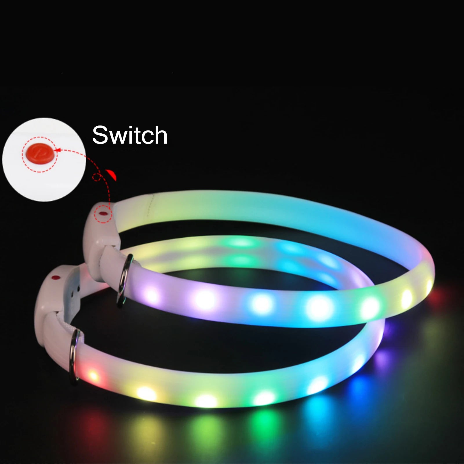 LED Flashing Light Pet Collar