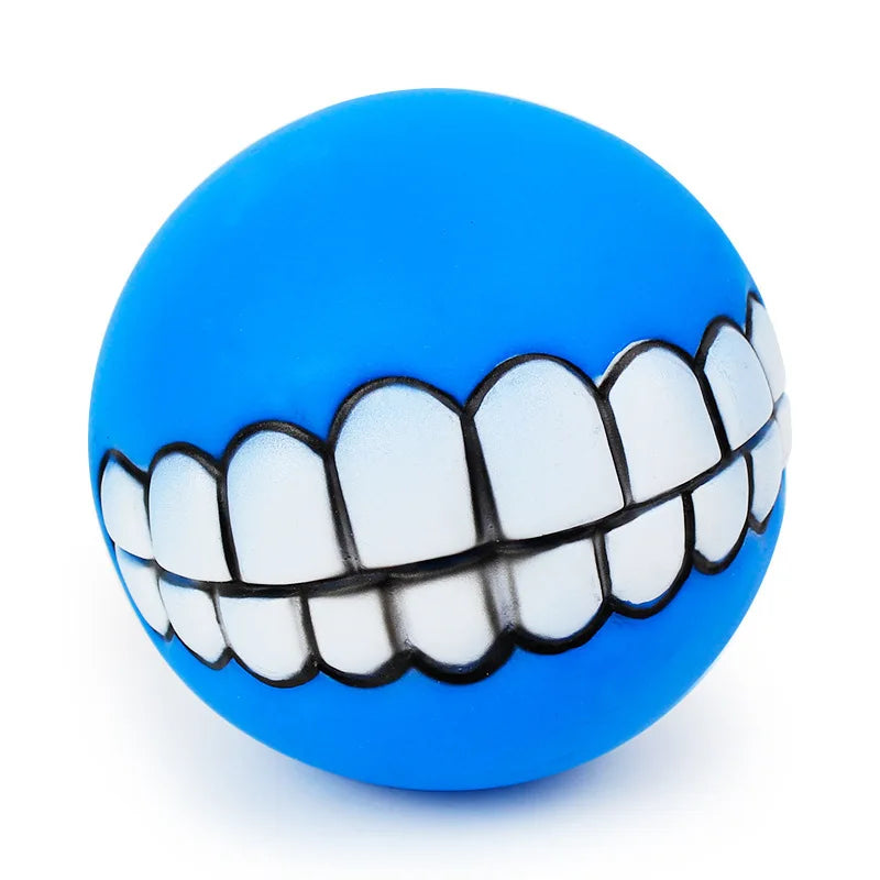 Dog Ball Funny Teeth Squeaker Toy