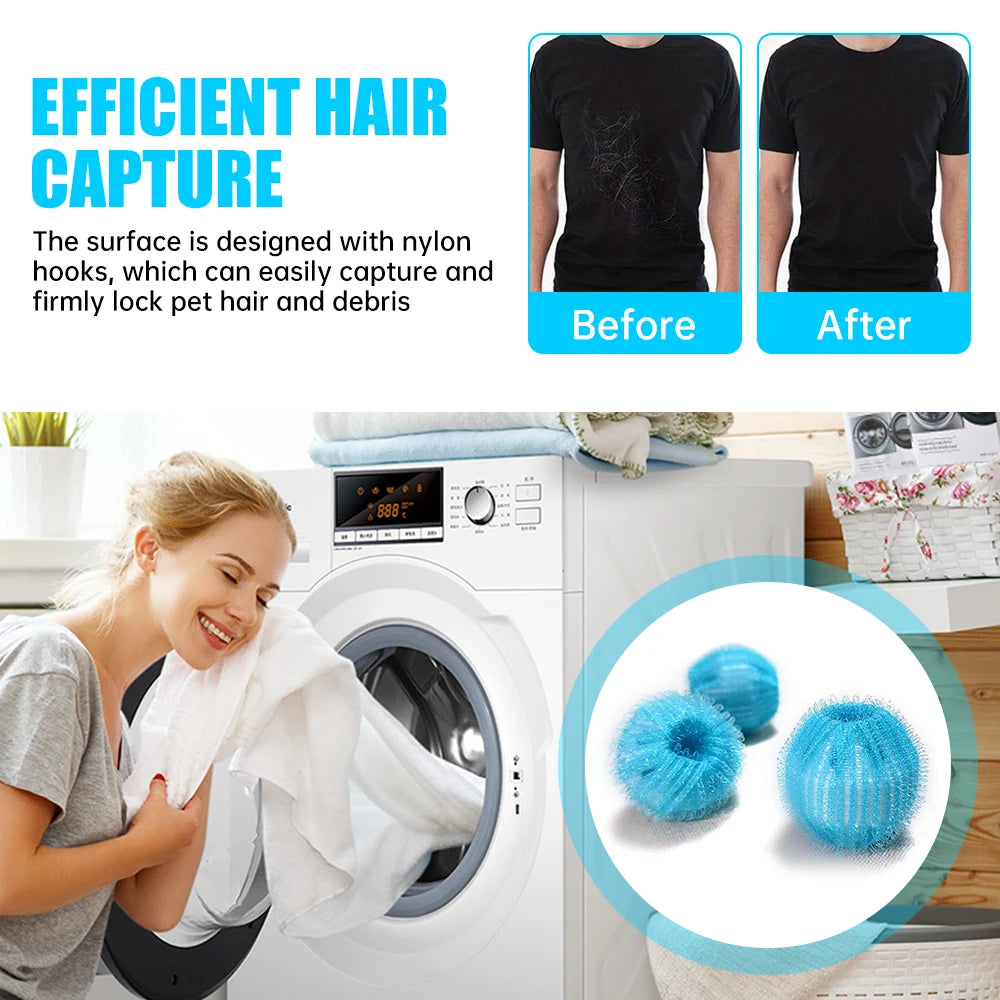 Washing Machine Fur Collector 12pcs   
Laundry Ball Fur Collection Cleaning Balls