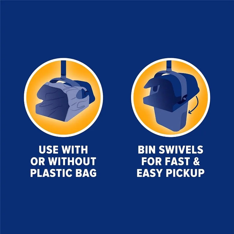 Pooper Scooper Swivel Bin & Rake