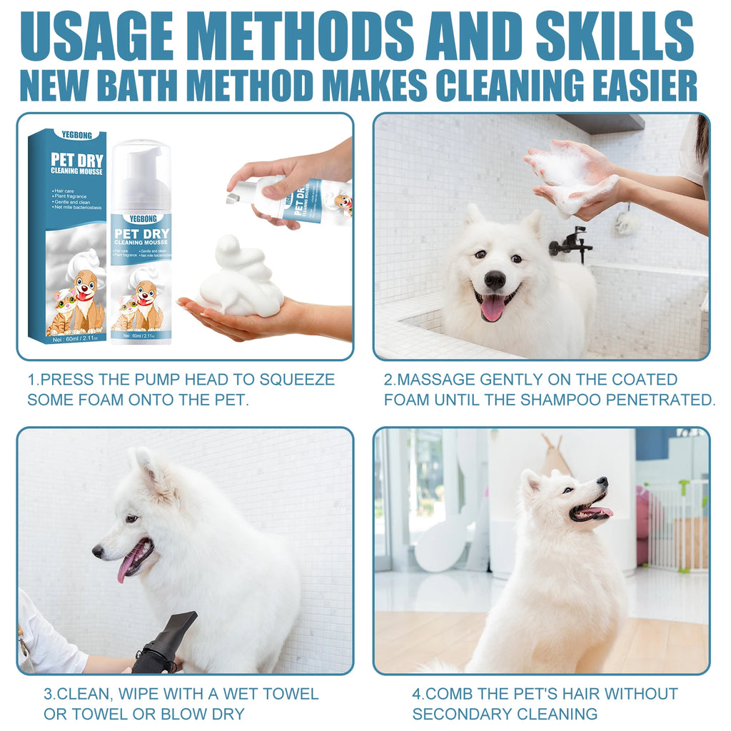 Pet Deodorizing Shampoo Waterless Body Wash