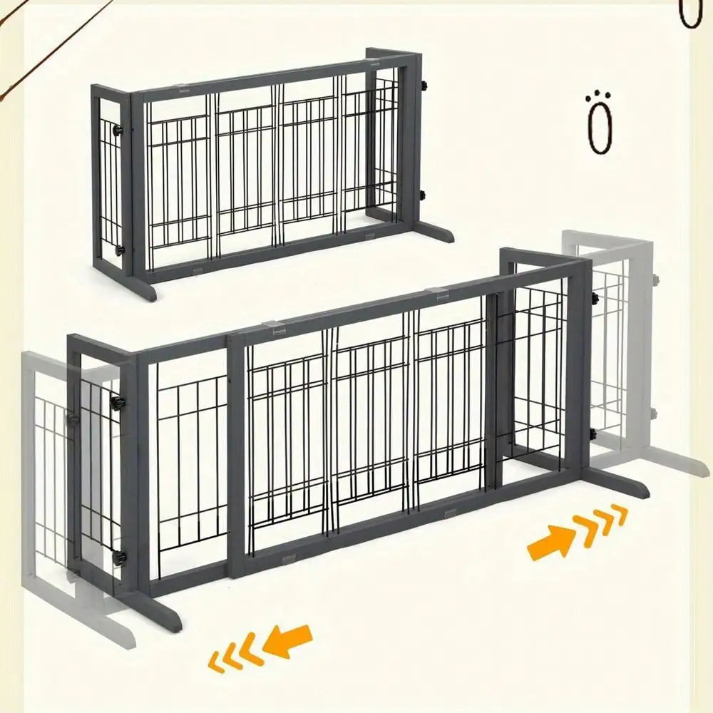 Freestanding  Foldable Pet Gate