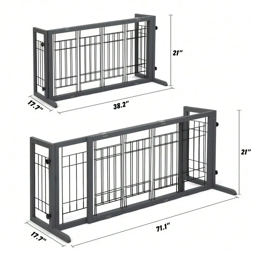 Freestanding  Foldable Pet Gate
