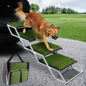 Dog Ramp for Car, Extra Wide Steps