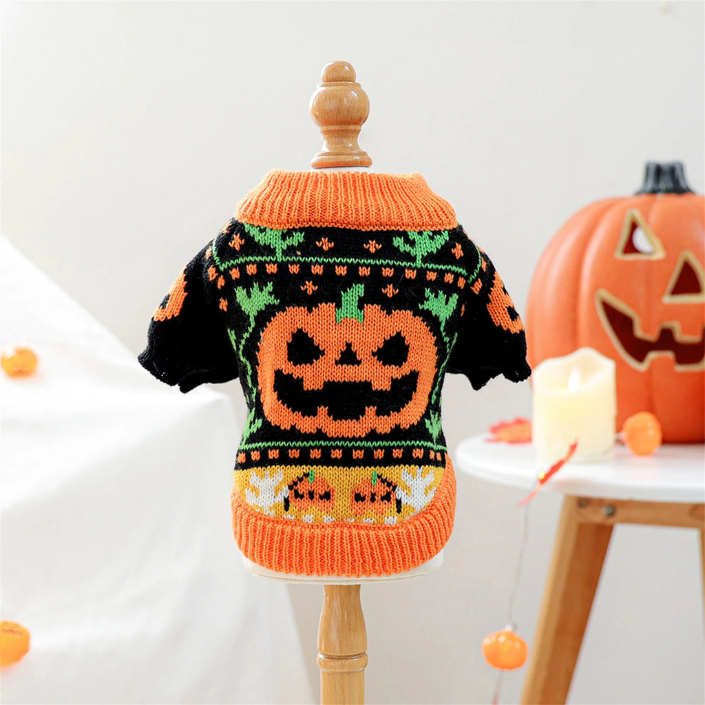 Pumpkin Knitted Sweater
