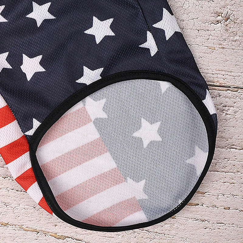 American Flag Dog Bandana Scarf Set
