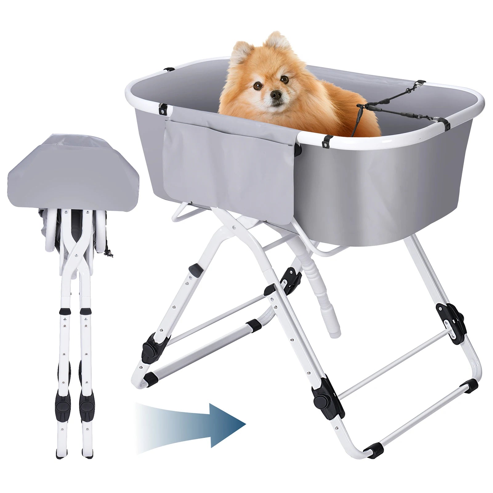 Portable Dog Bathtub with Stand