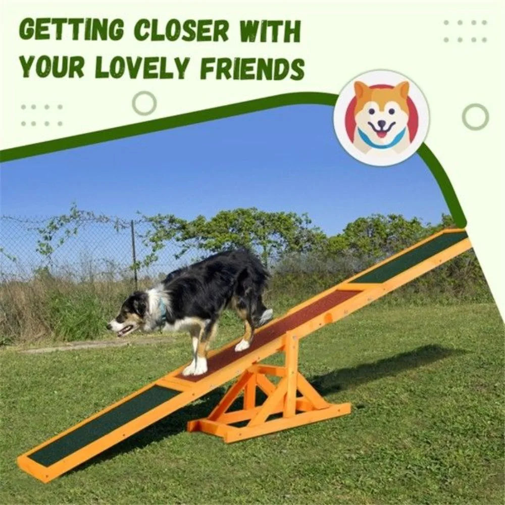 Dog Agility Ramp, Pet Seesaw