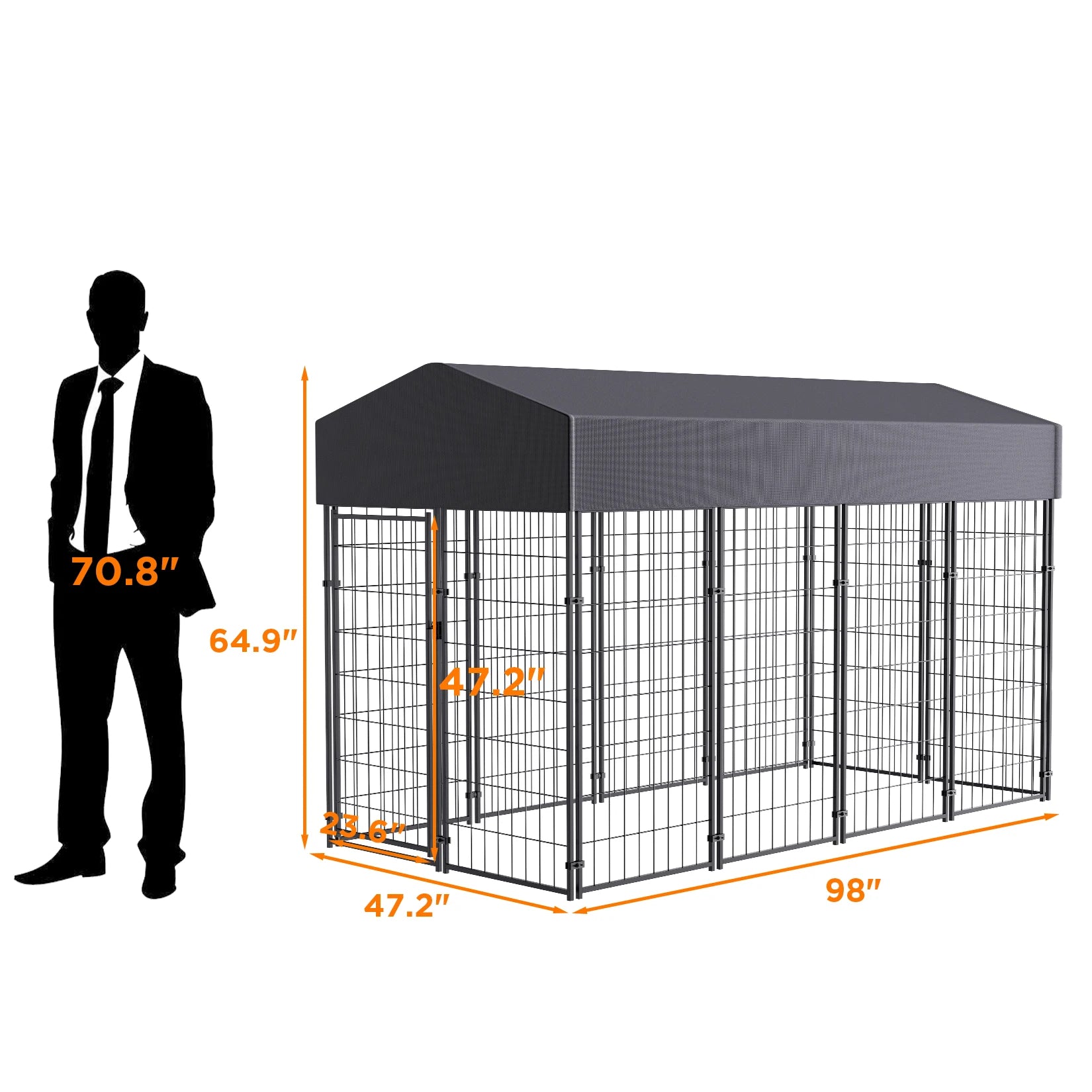 Large Dog Kennel with UV Protection
