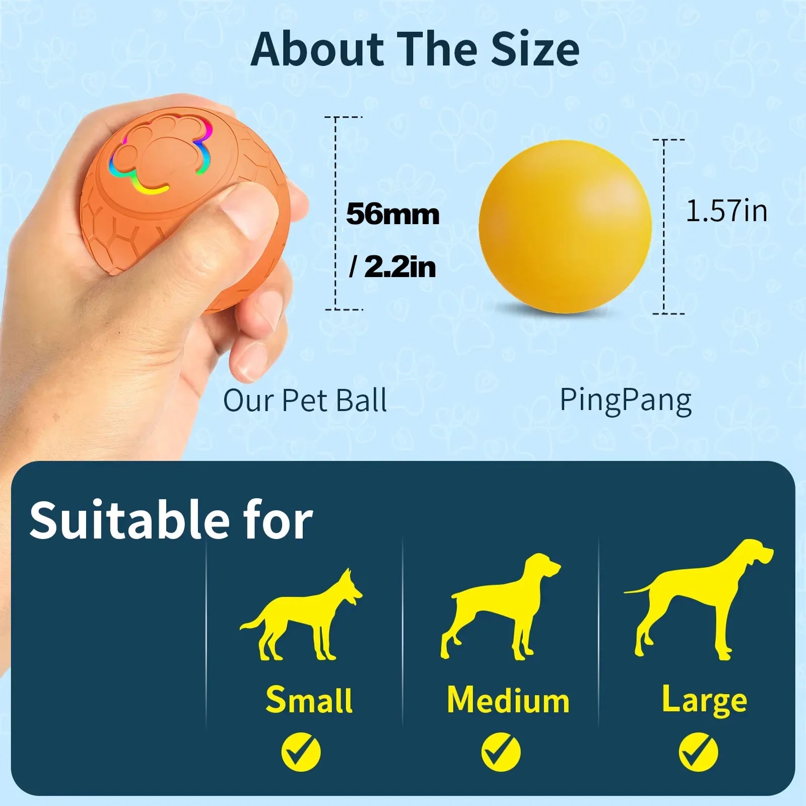 Electronic Interactive Smart Ball With Lights