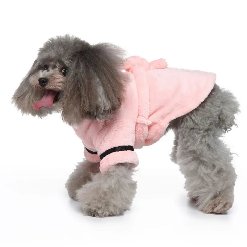 Pet Bathrobe with Hood