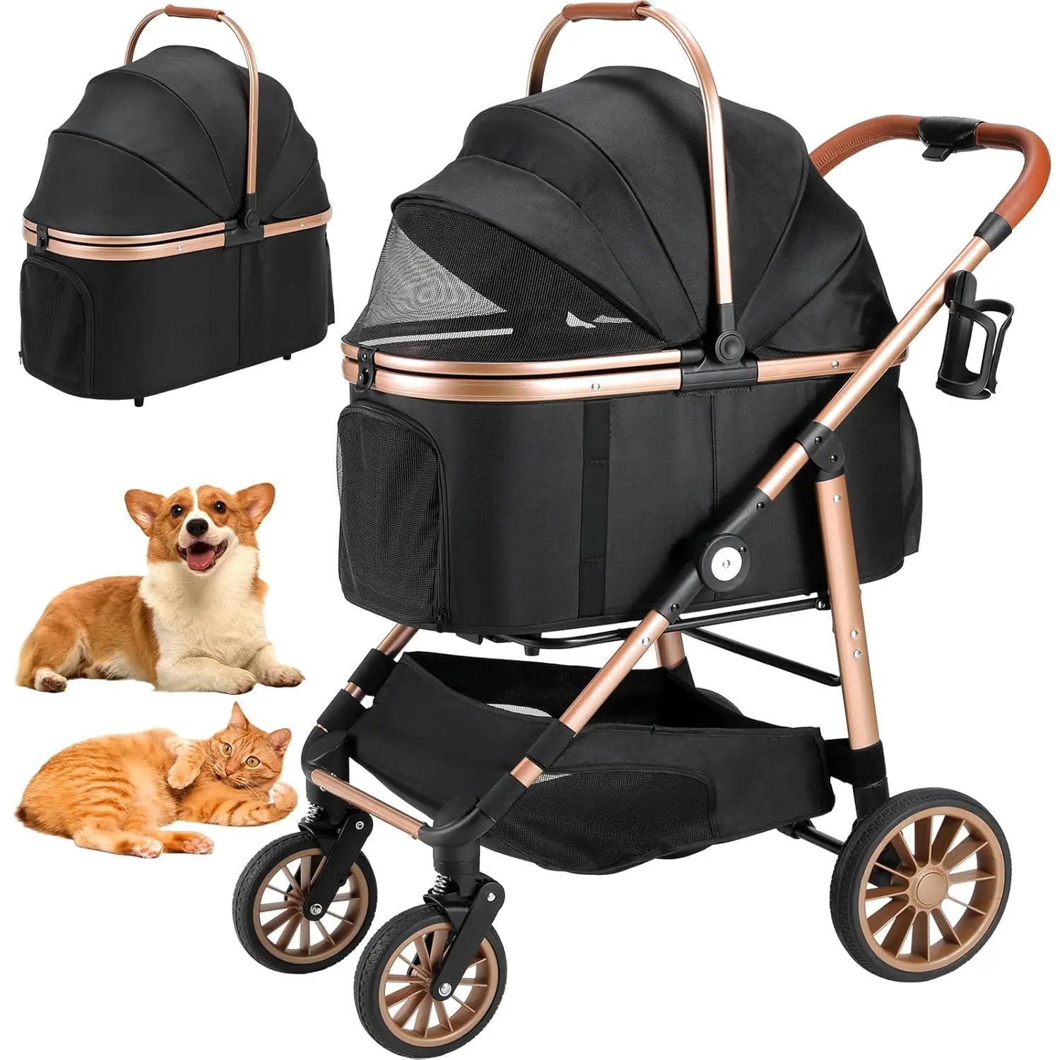 Shock Absorption Dog Stroller