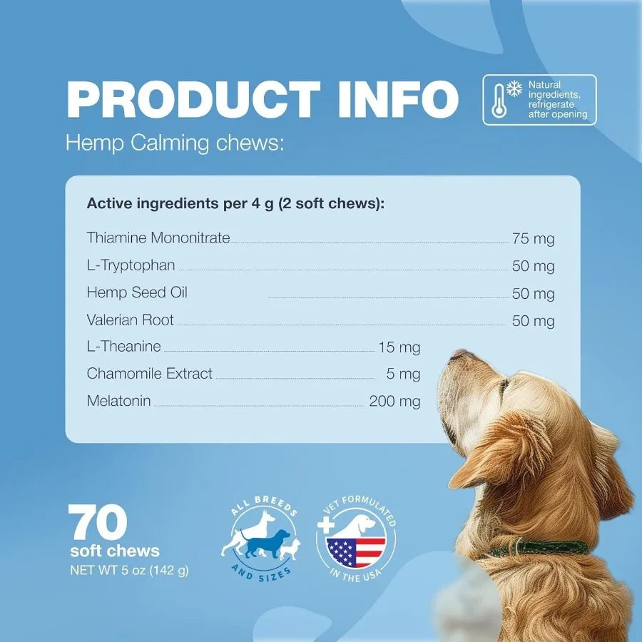 Hemp Calming Chews for Dogs
