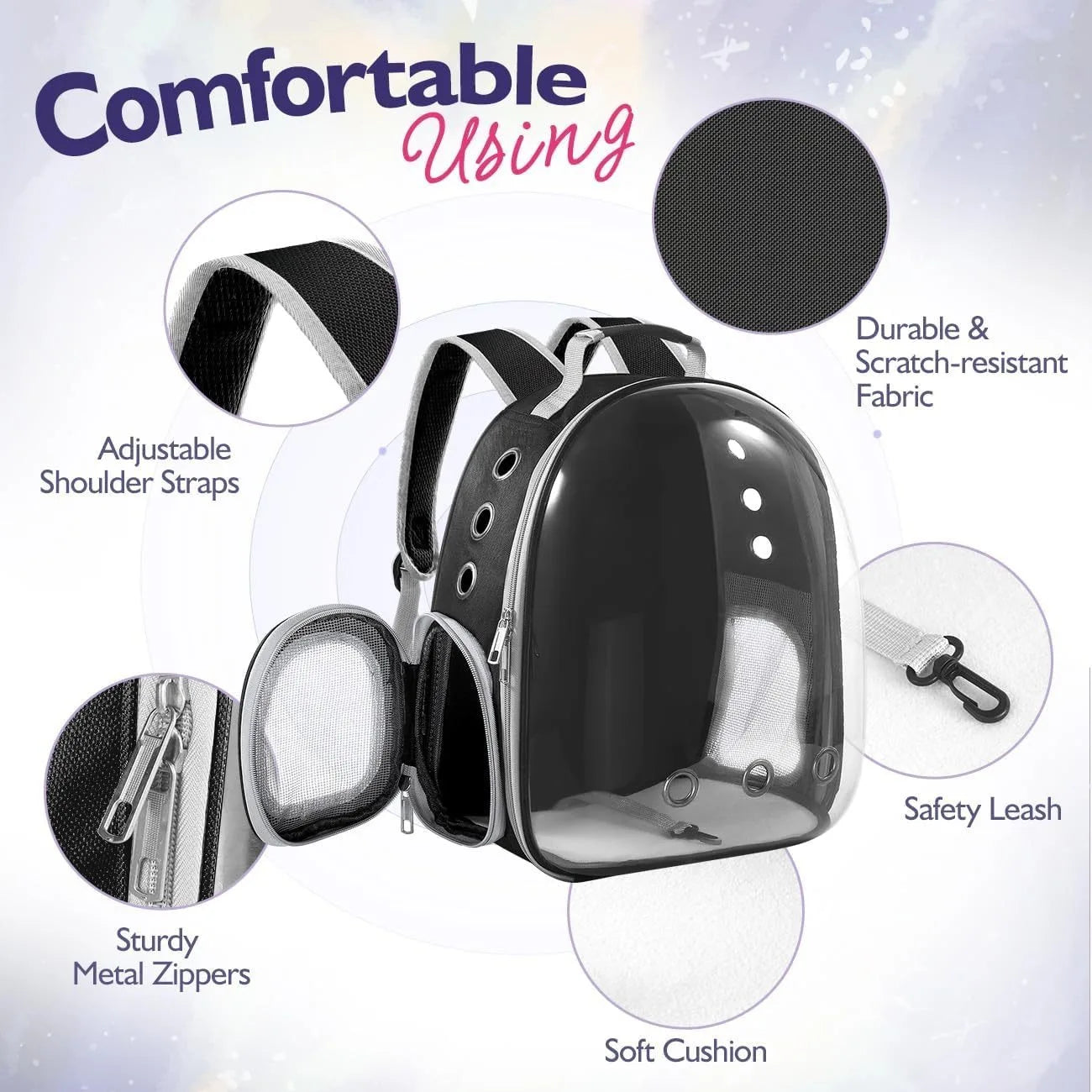 Backpack Carrier for Small Medium Pets