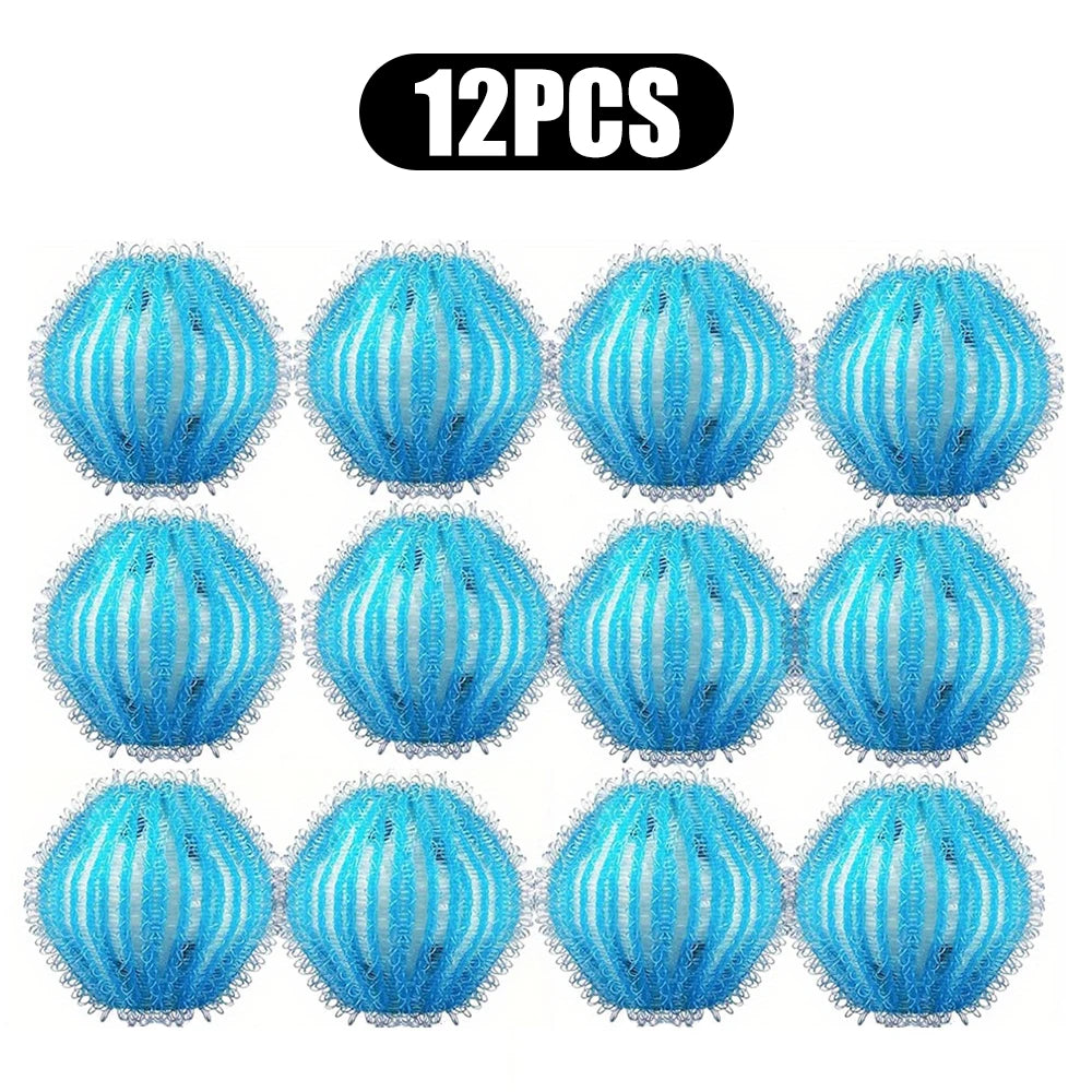 Washing Machine Fur Collector 12pcs   
Laundry Ball Fur Collection Cleaning Balls