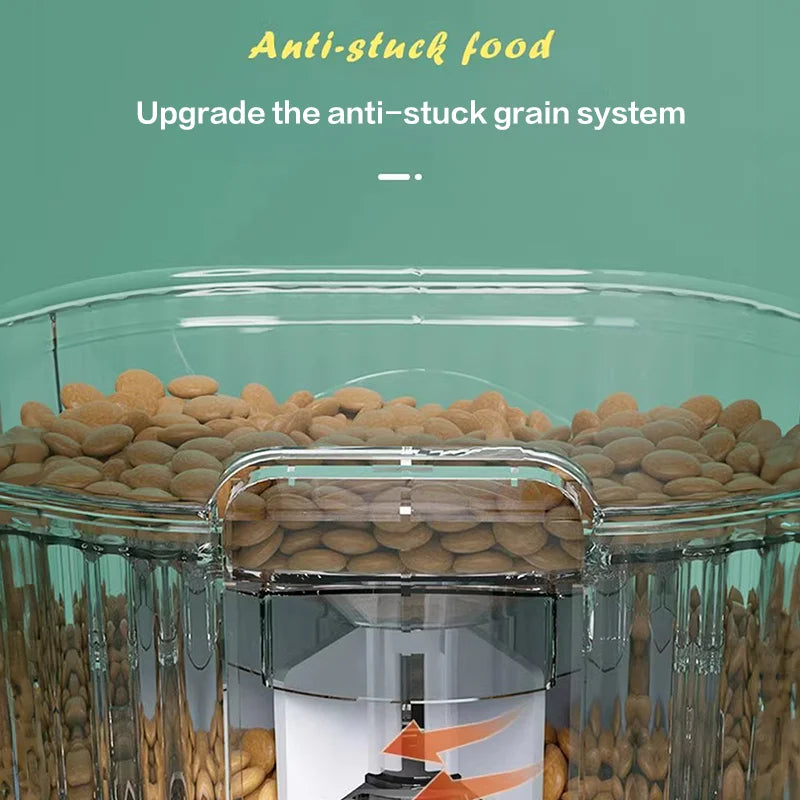 Automatic pet food dispenser w/remote