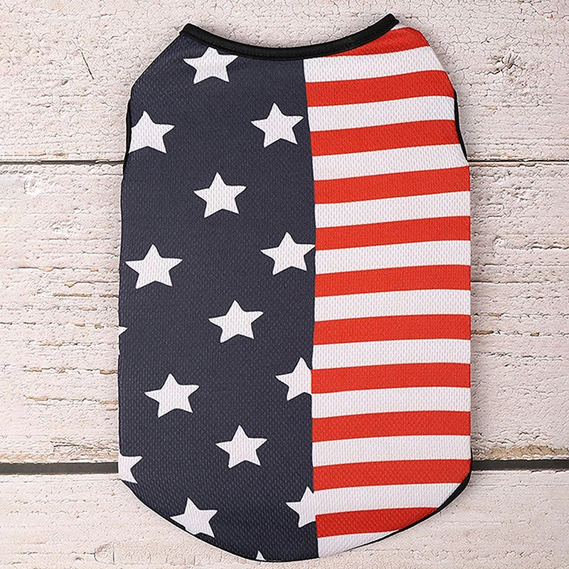 American Flag Dog Bandana Scarf Set