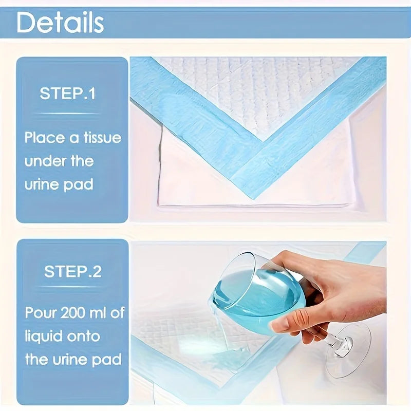 Disposable absorbent dog training pads - 6 layers