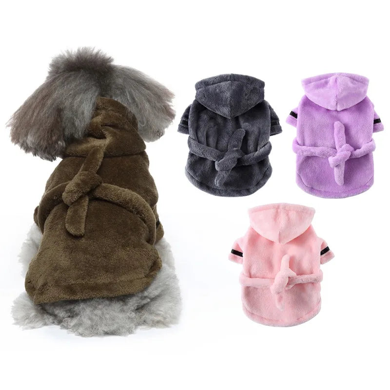 Pet Bathrobe with Hood
