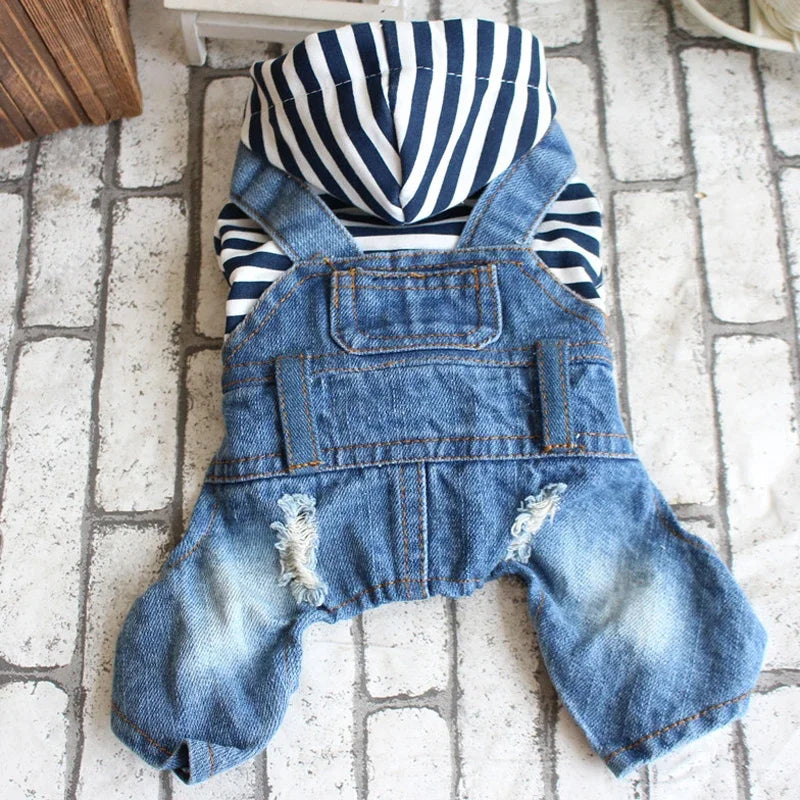Pet Denim Jumpsuit