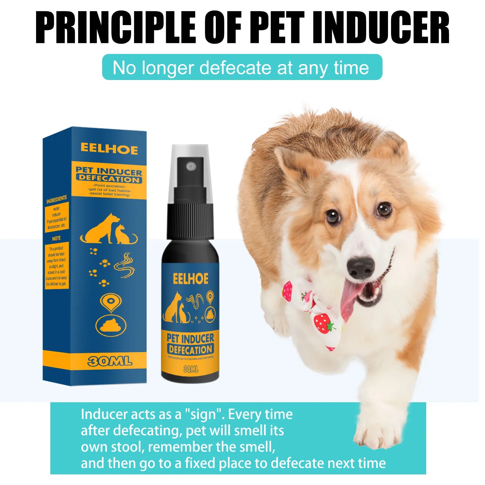 Dog Cat Training Defecation Inducer Spray