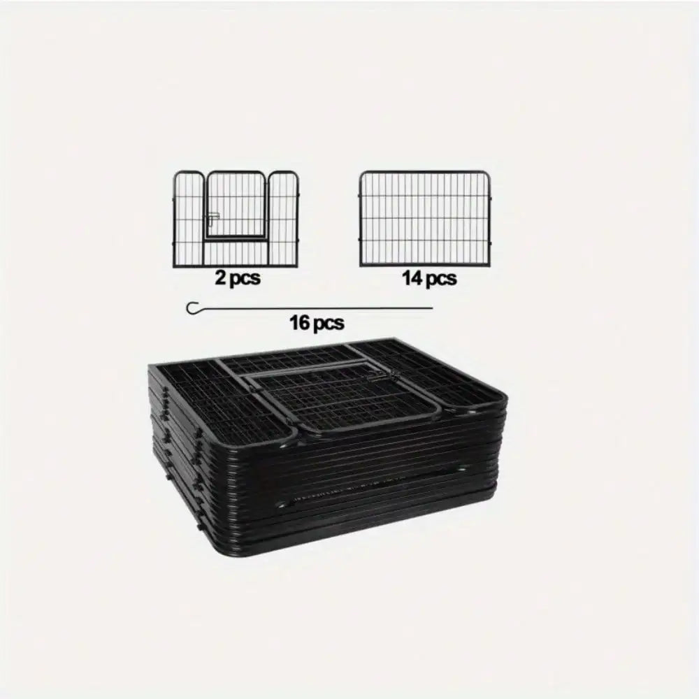 16 Panel Heavy Duty Metal Dog Crate