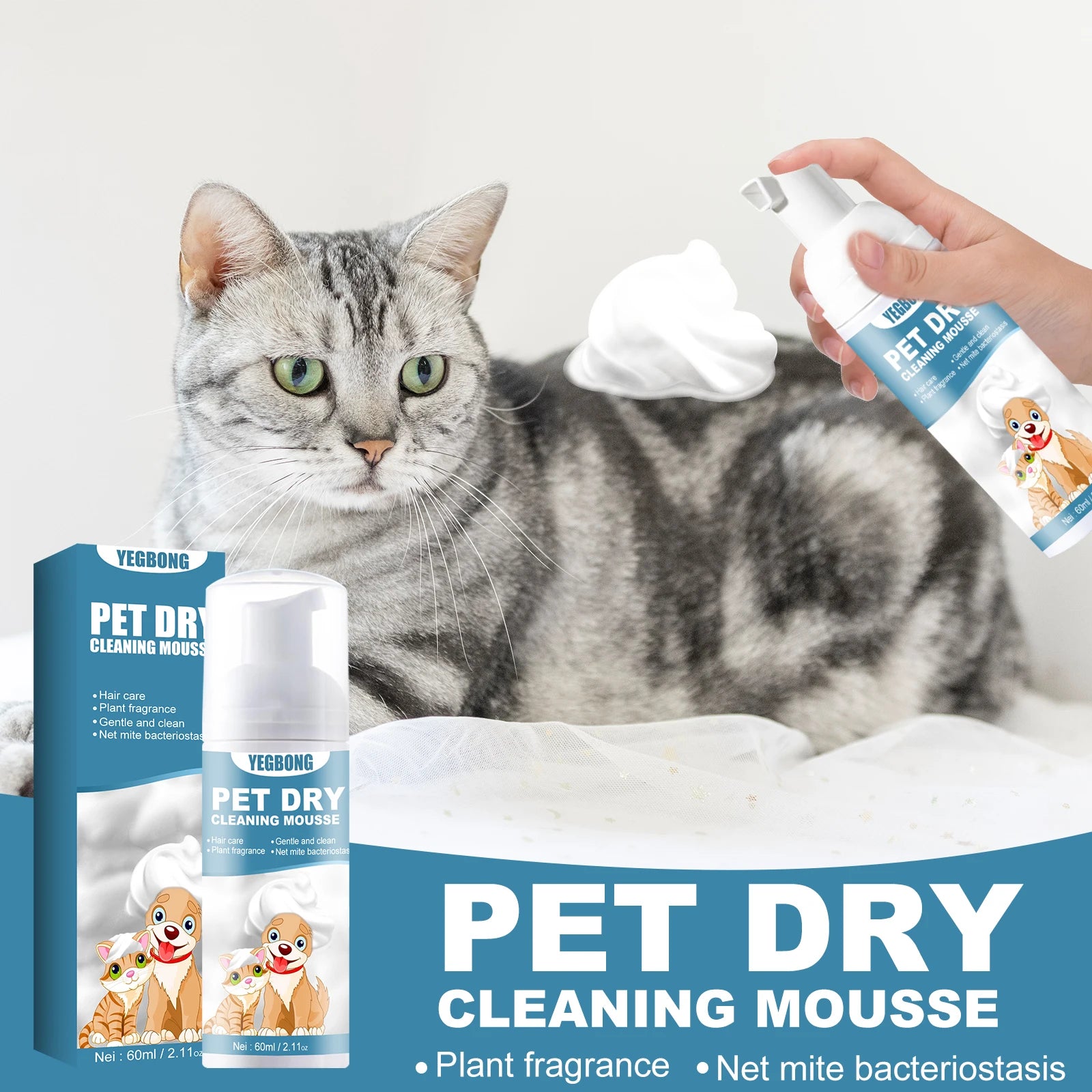 Pet Deodorizing Shampoo Waterless Body Wash