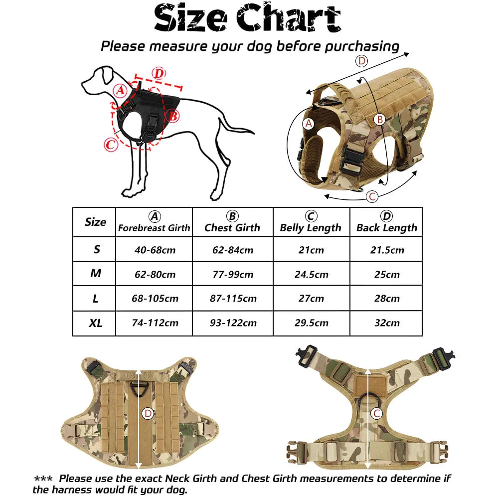 Large Dog Harness and Collar