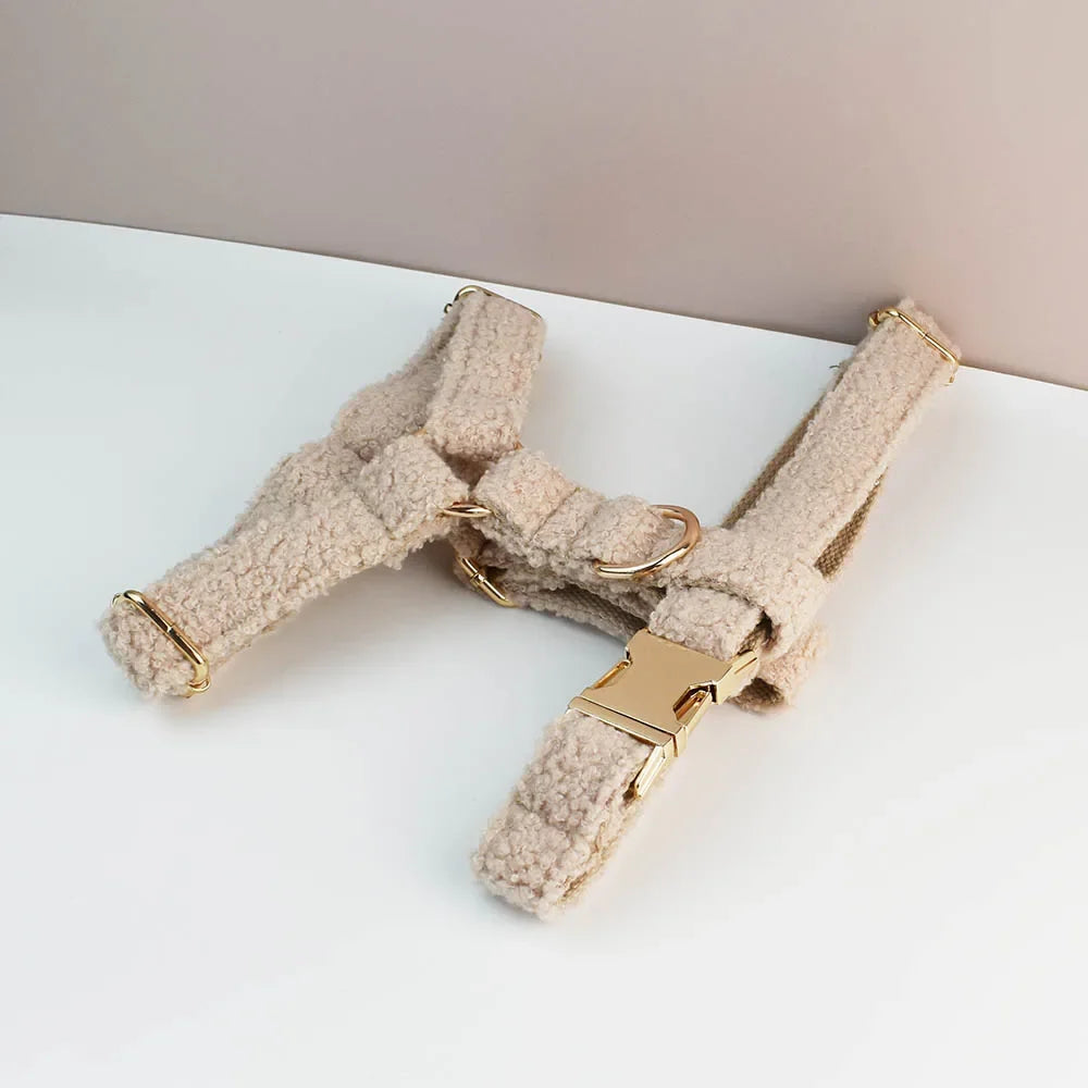 Velvet Dog Collar And Leash Set