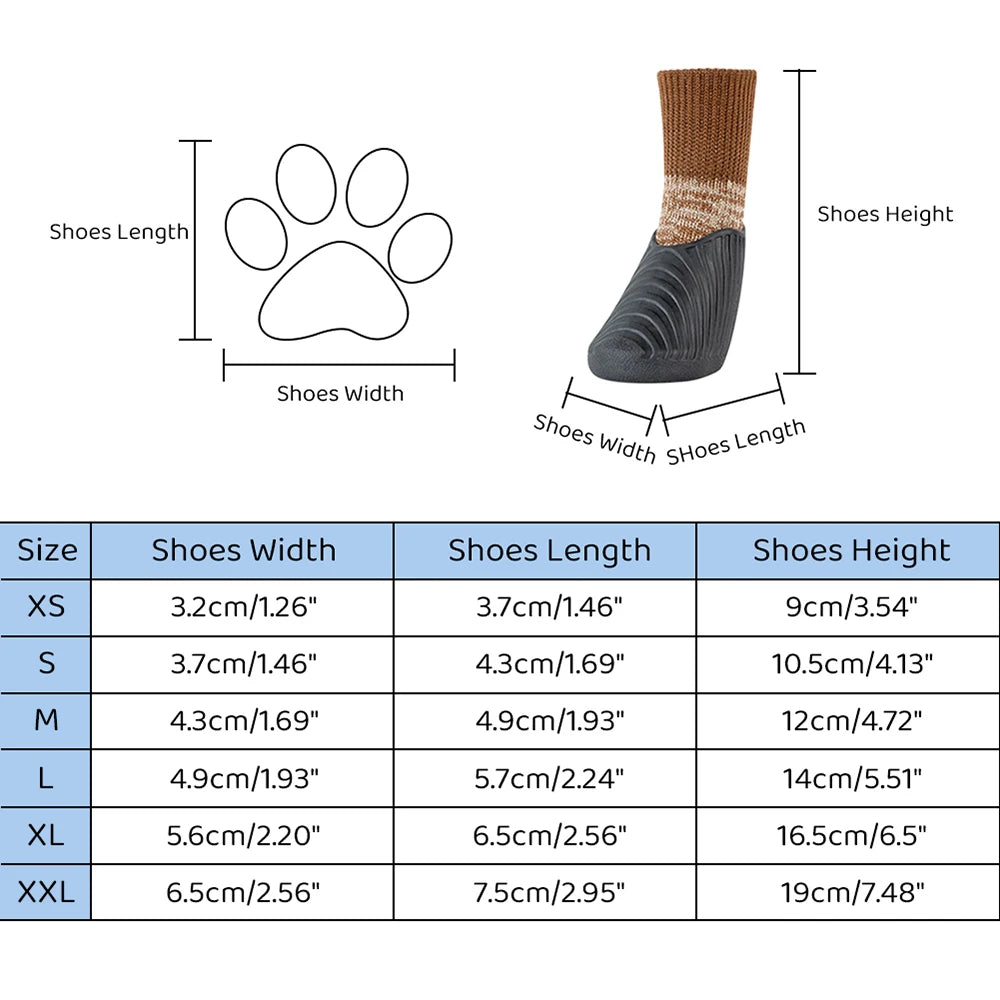 Dog Boots Waterproof, Anti-slip Sole