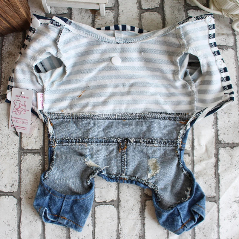 Pet Denim Jumpsuit