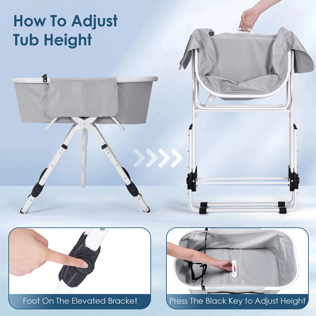 Portable Dog Bathtub with Stand