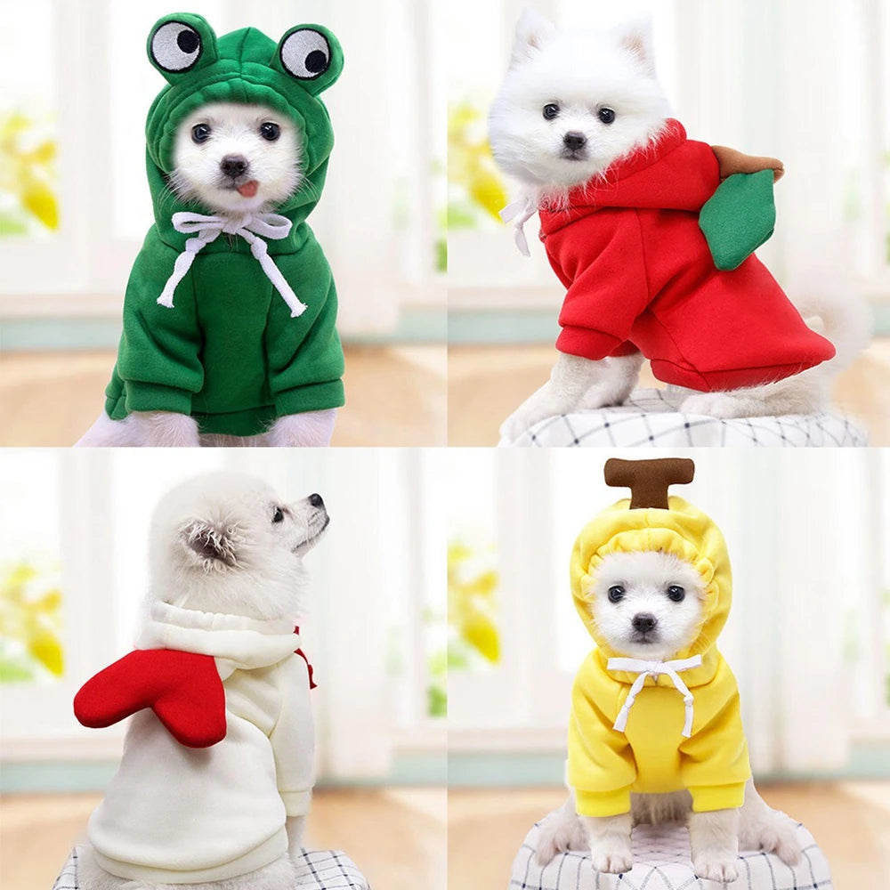 Plush Coat Hoodies For Puppy Cat