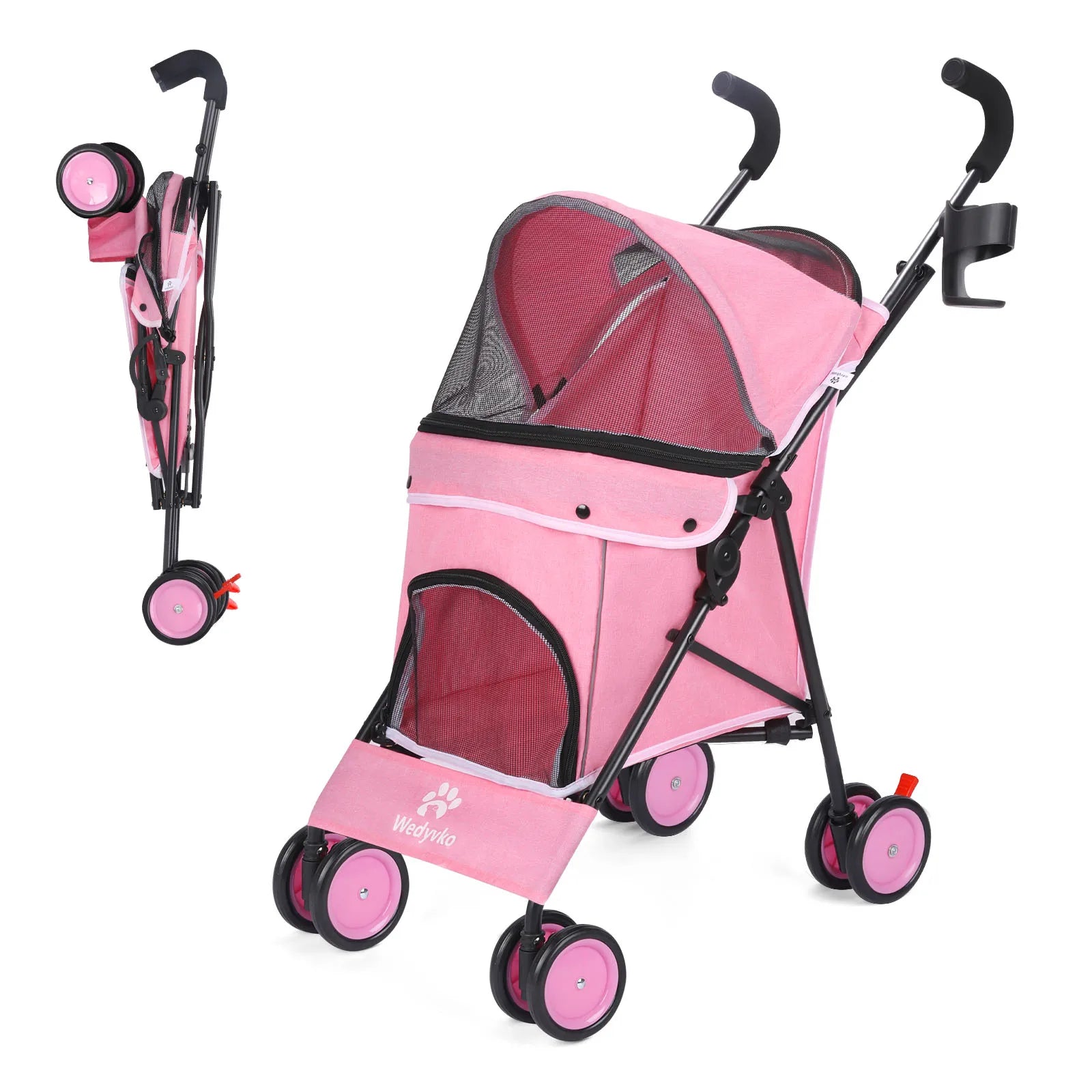 Pet Dog Stroller with Brakes