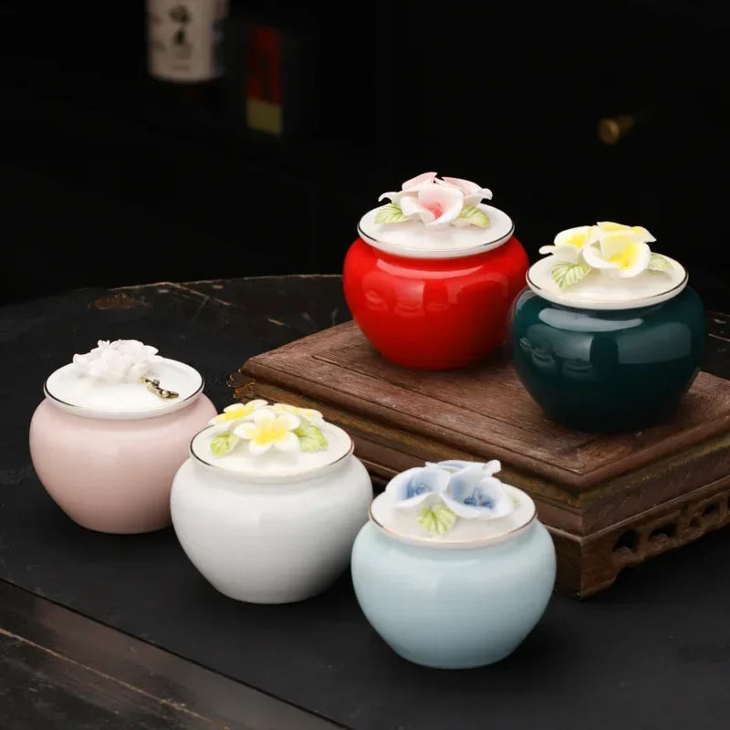 Handmade Floral Pet Urn
