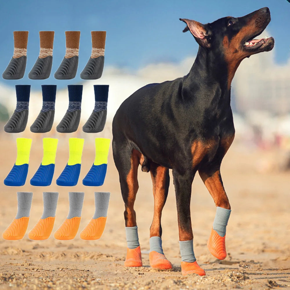 Dog Boots Waterproof, Anti-slip Sole
